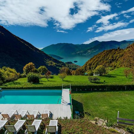 Cozy Chalet At Marone Lake Lombardy With Pool Exterior foto